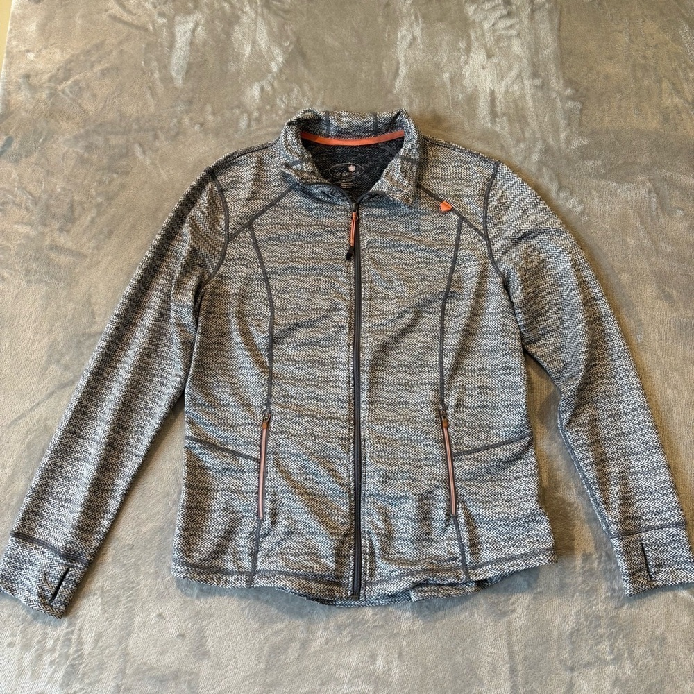 Tangerine Athletic Athleisure Workout Running Zip-up Long-Sleeve Wmn’s Sz XL